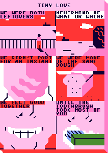 6x PETSCII COMICS: Tiny love