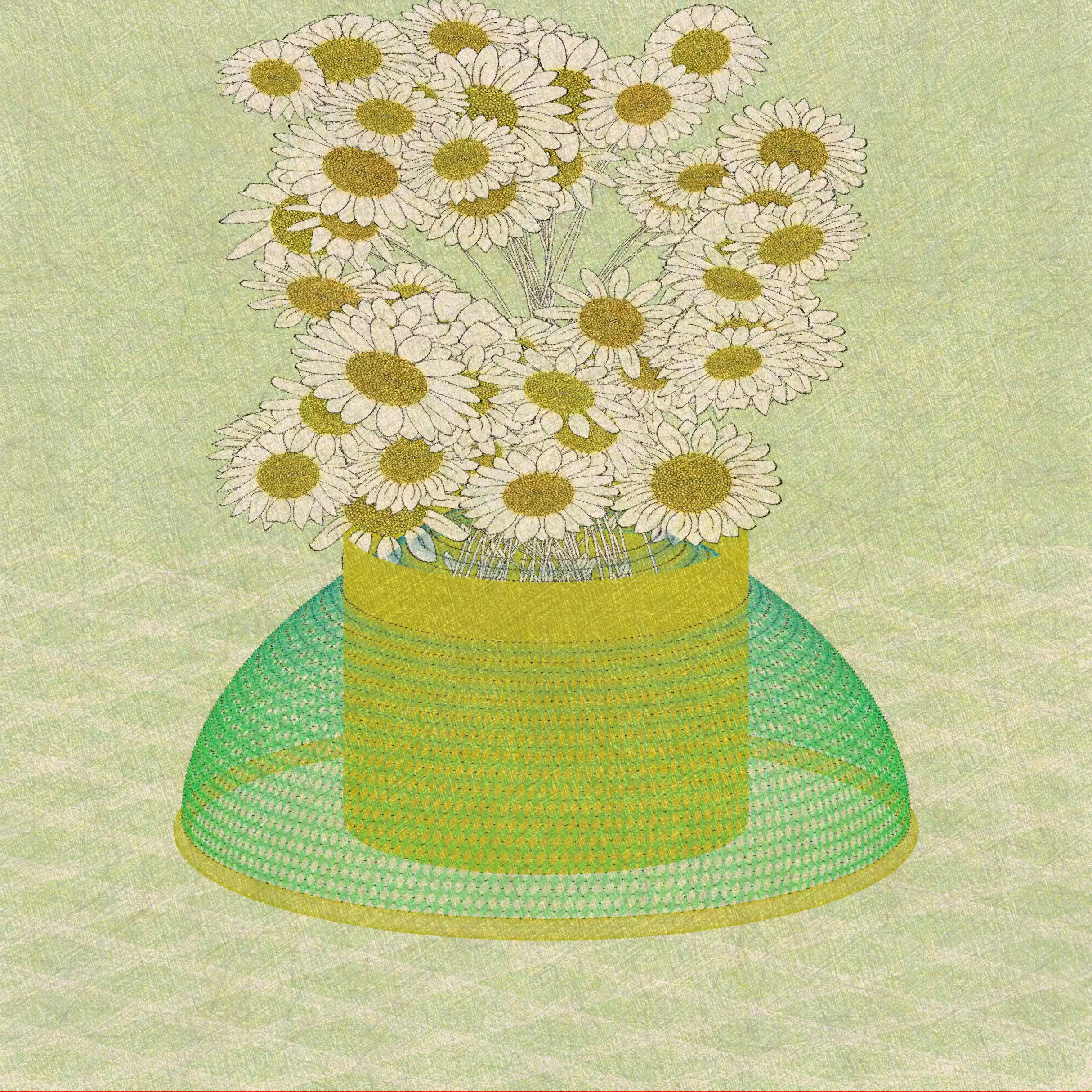 Vases and Daisies #28