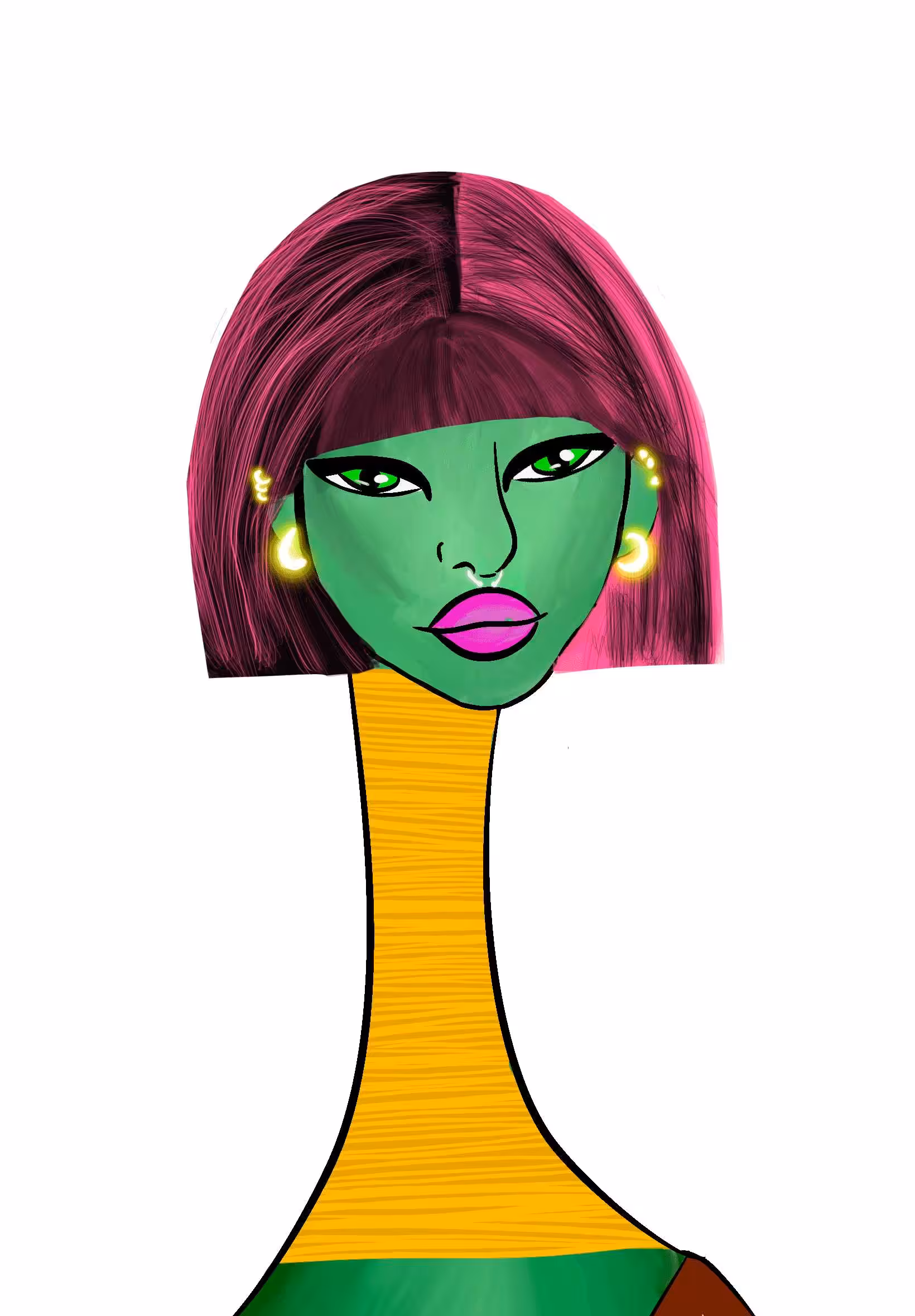 Long Neckie Ladies: Long Neckie Lady #1062