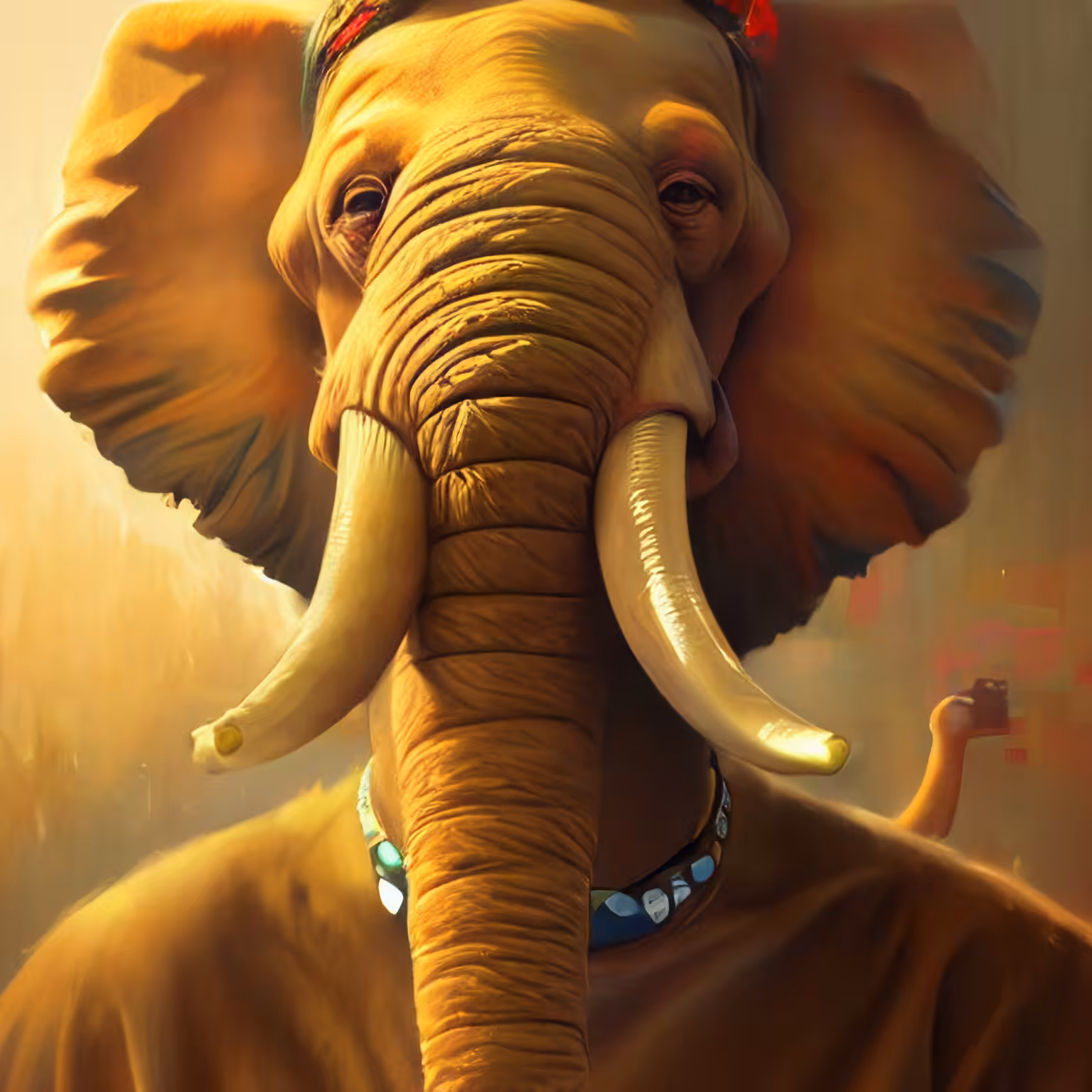 Adorable Furry Creature Collection: Furry Elephant 0676