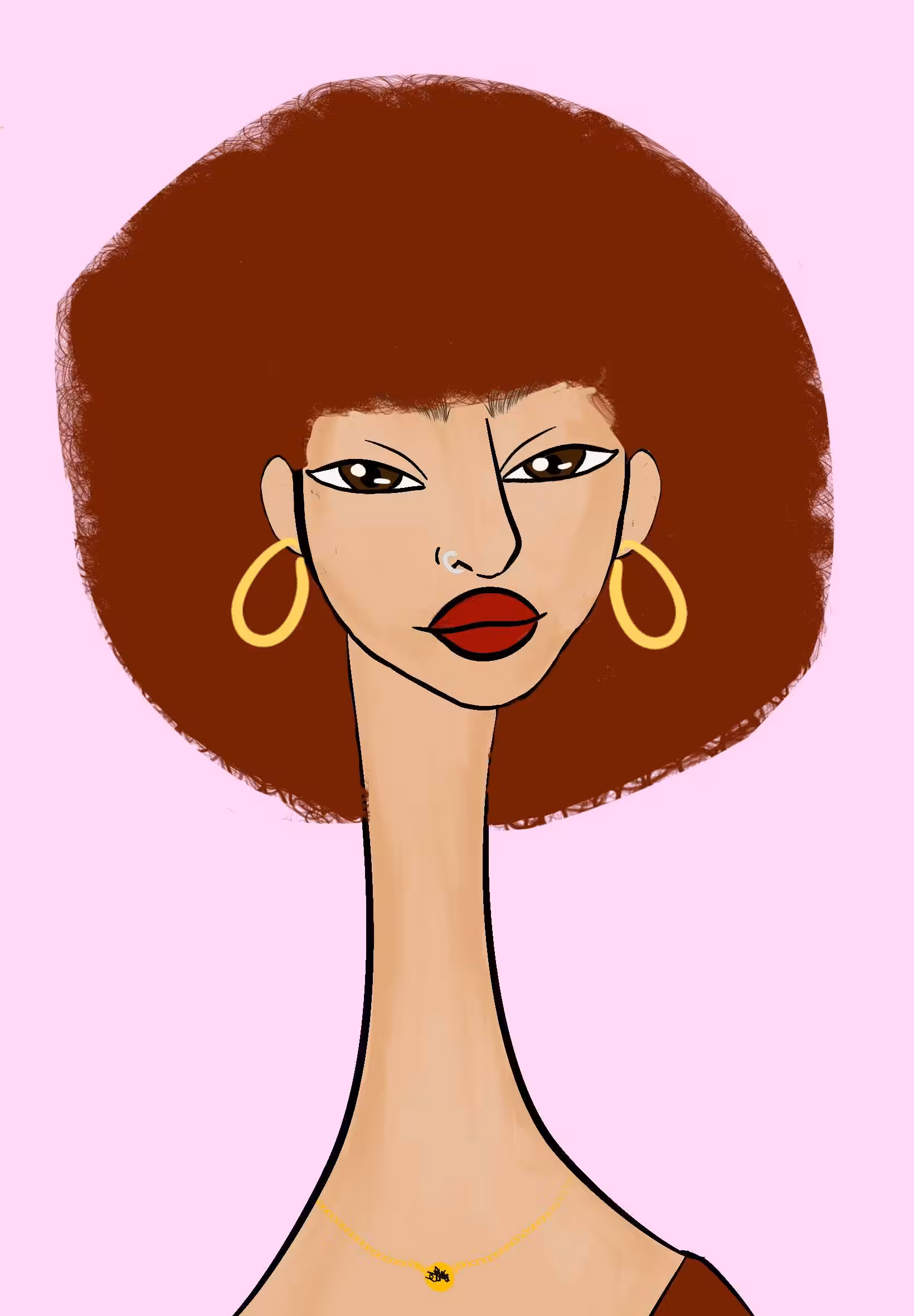 Long Neckie Ladies: Long Neckie Lady #1008