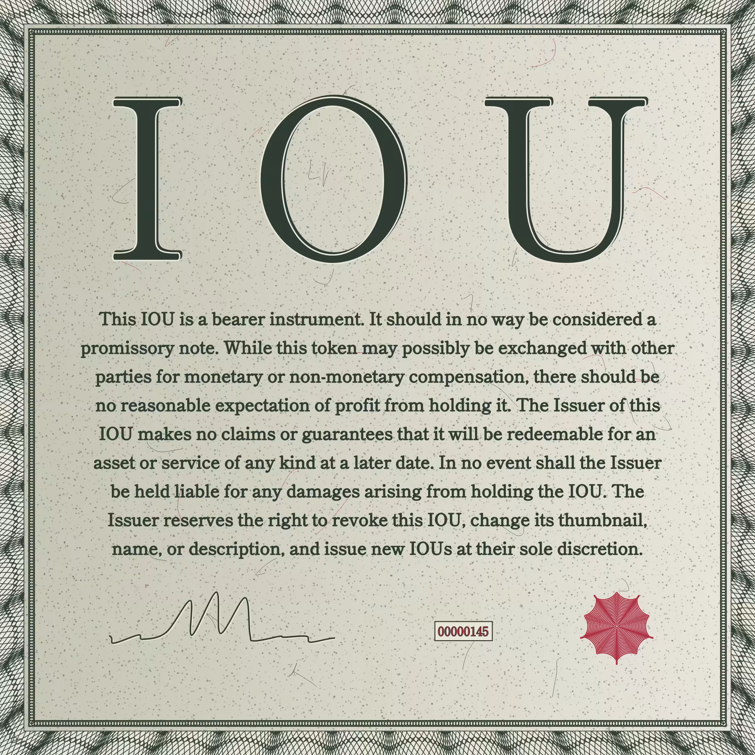 IOU #145
