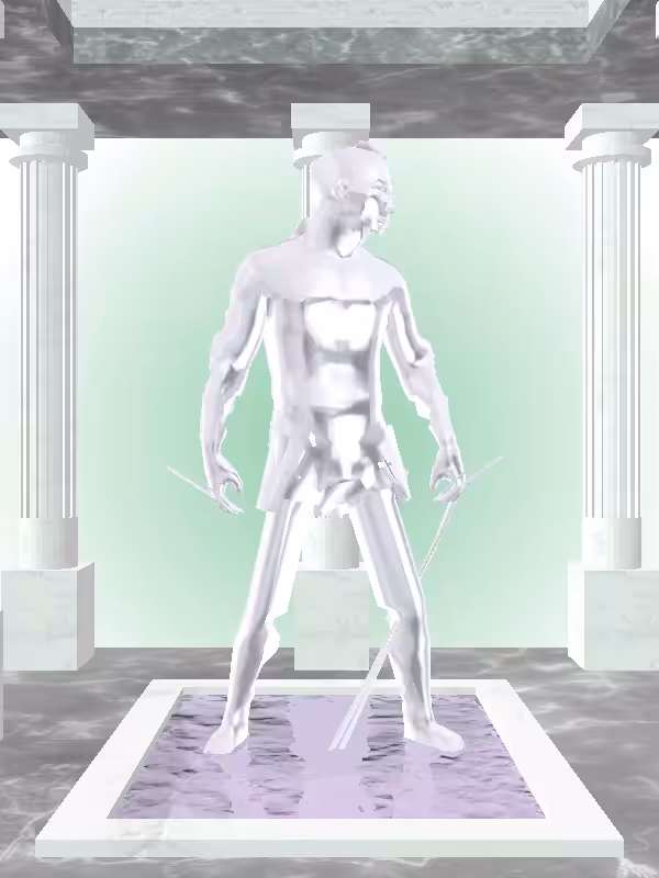 HeavenComputer: The Shooter Silver Chrome Man #1330