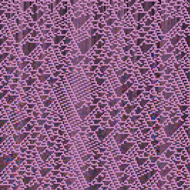 Colored Elementary Cellular Automaton #193