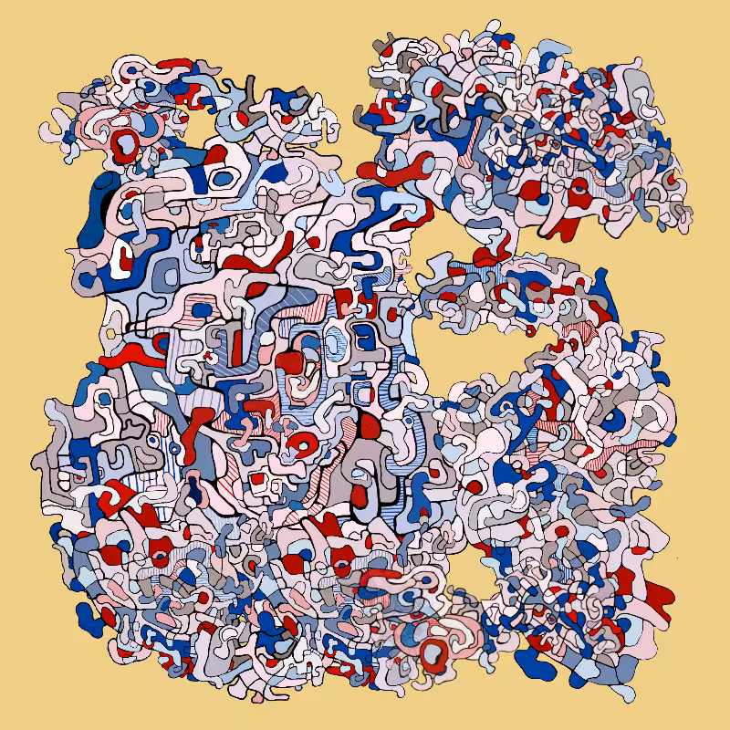 Swim in Dubuffet Thought #26