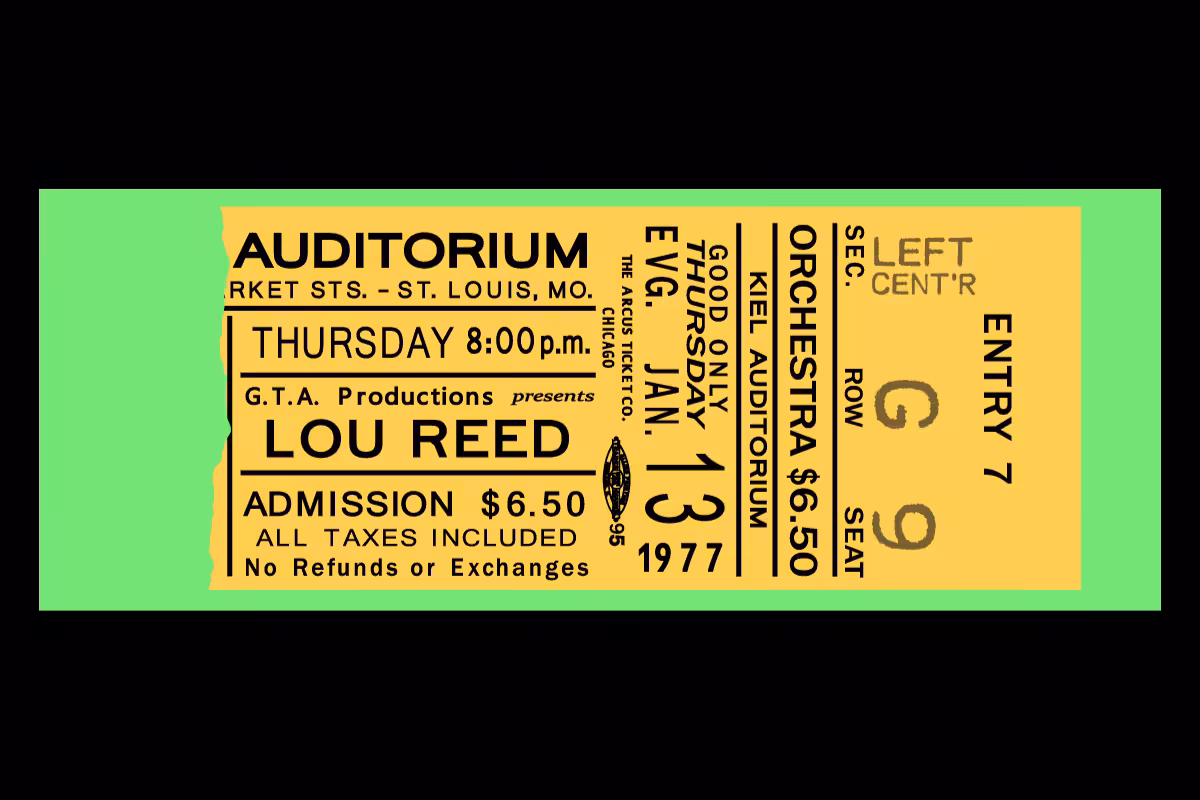 Classic Rock Concert Ticket Stub Generator #13