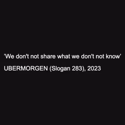 ’We don't not share ...