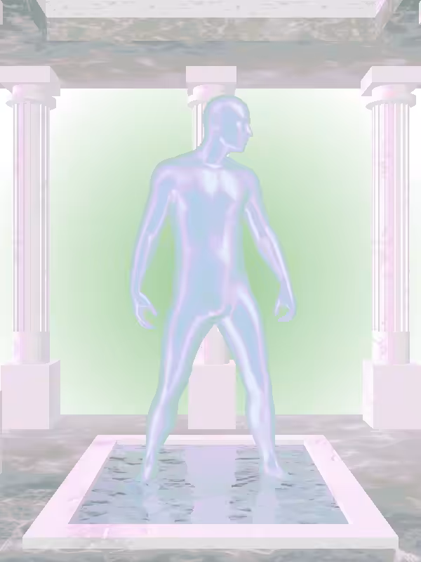 HeavenComputer: The Shooter Ethereal Blue Man #4433