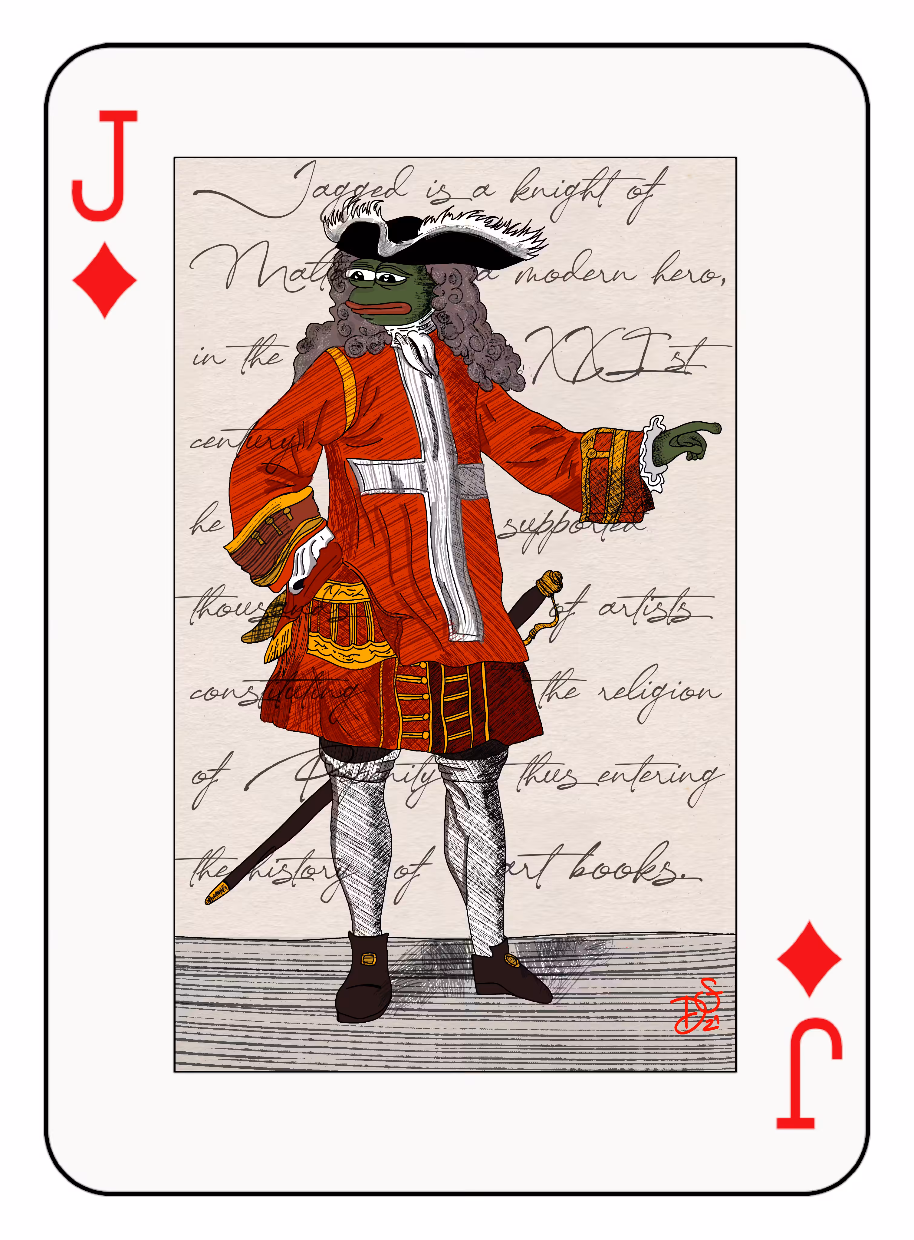 Pepe Rare Knight of Malta  - Limited Edition - Jagged 