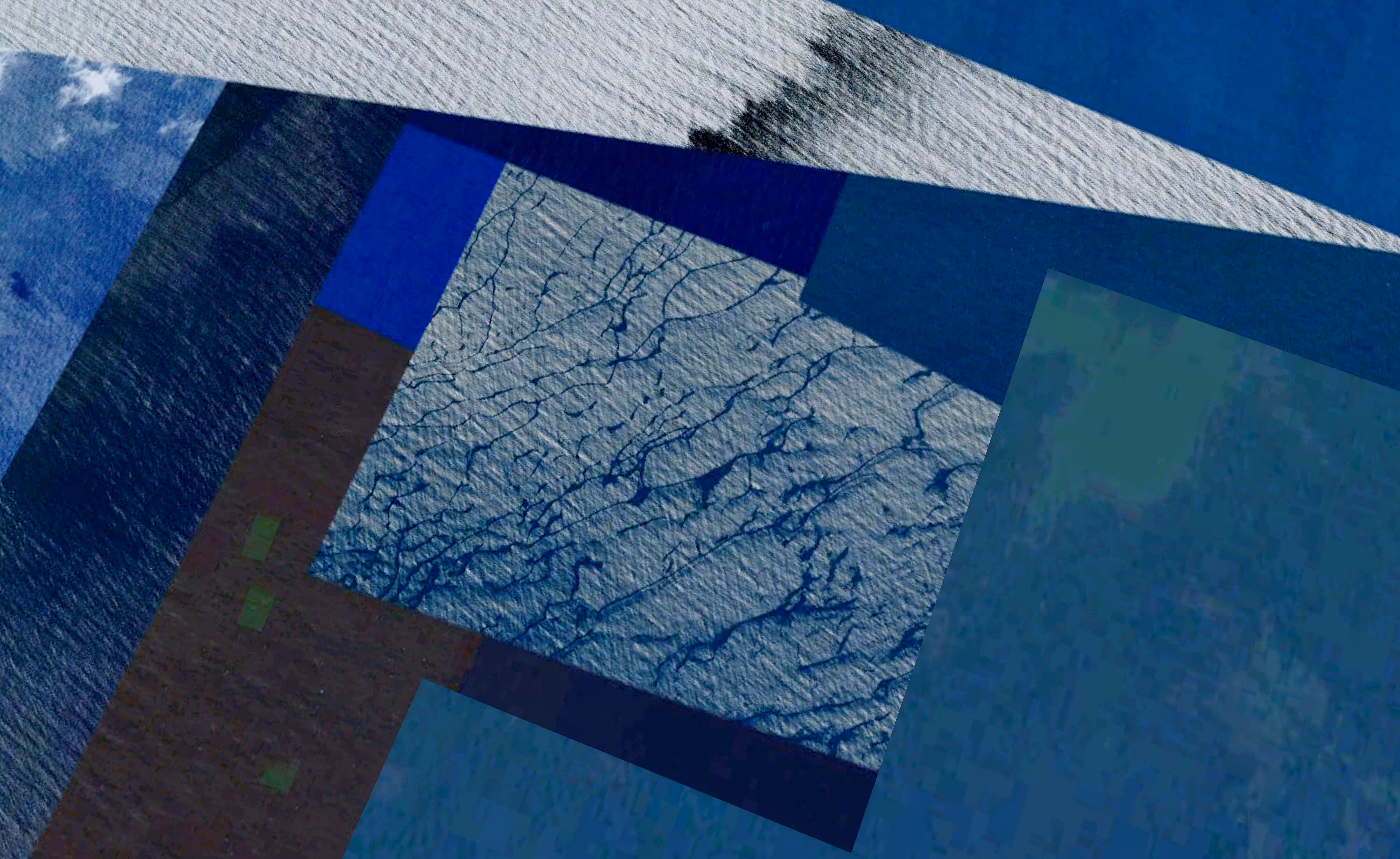 untitled (going south, cloud and sea split #2)