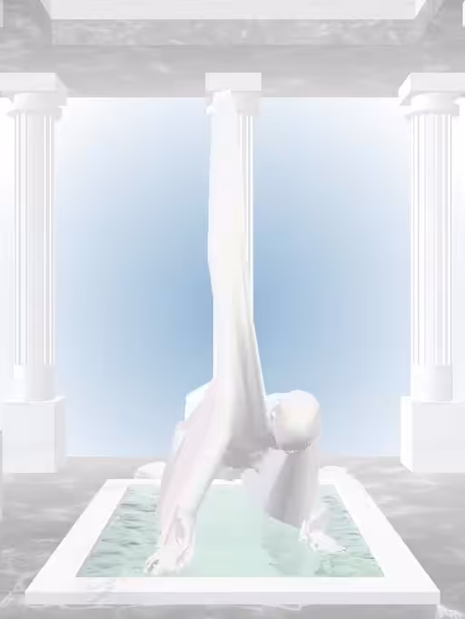 HeavenComputer: The Rising Dusky Pale Pink Woman #2674