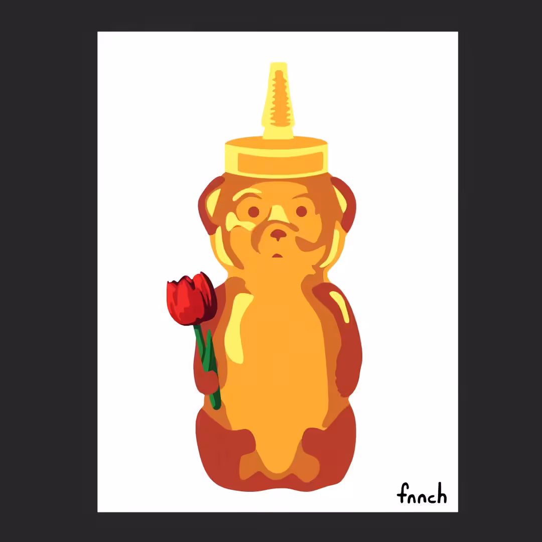 Large Red Tulip Bear