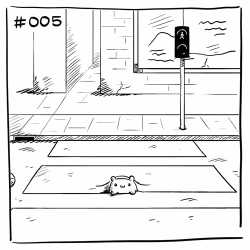 Suicidal Hamster - OLD COLLECTION (MOVED TO A NEW SMART CONTRACT) - old: Suicidal Hamster #005 - Crosswalk