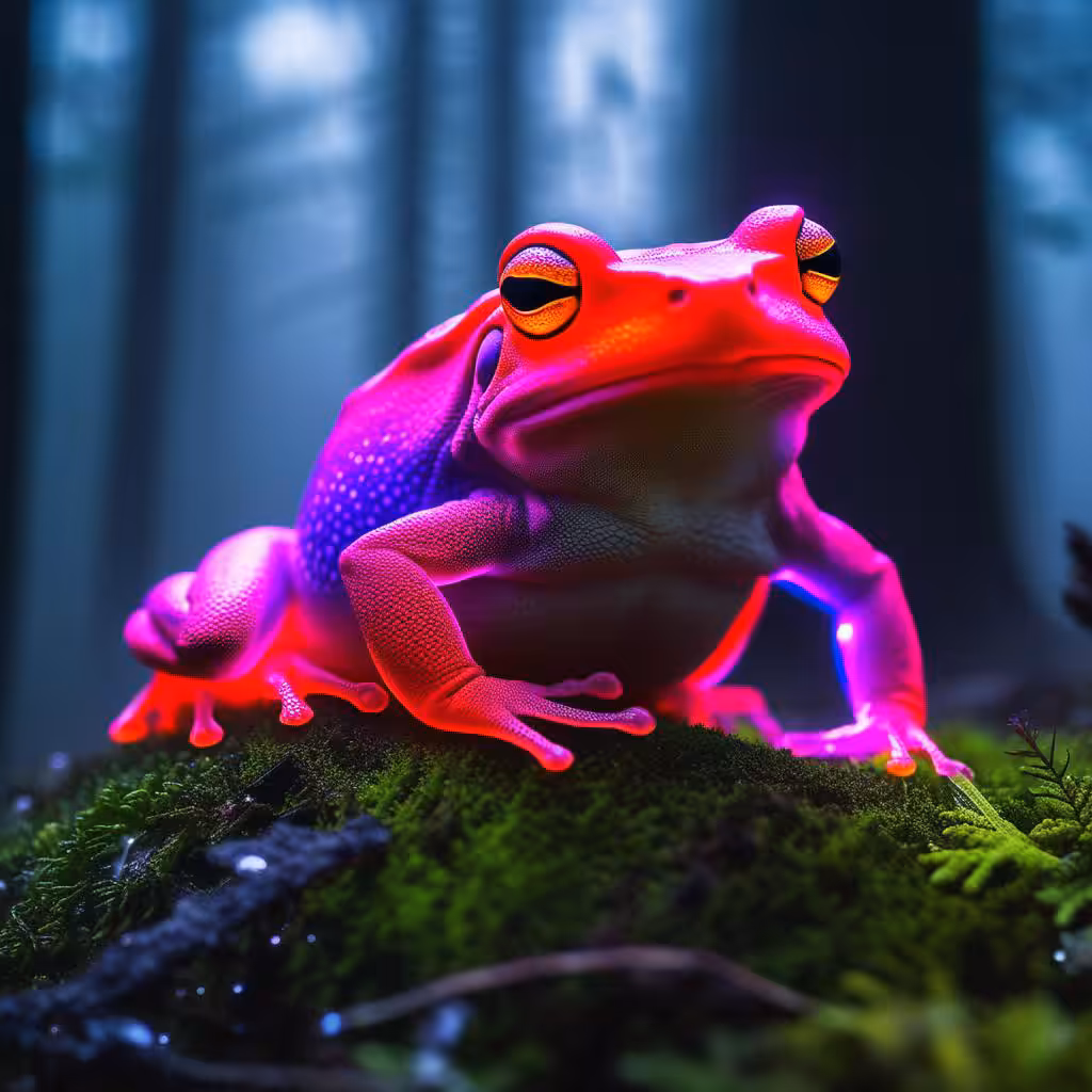#OneToadPhotography: Neon pink ghost toad
