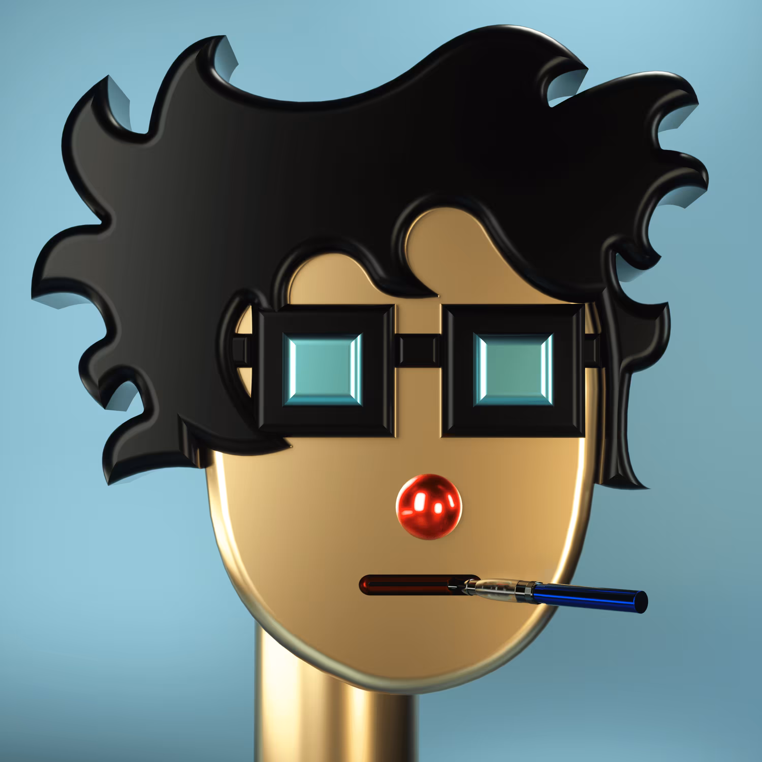 3D Chrome Punks: 3D Chrome Punk #0604