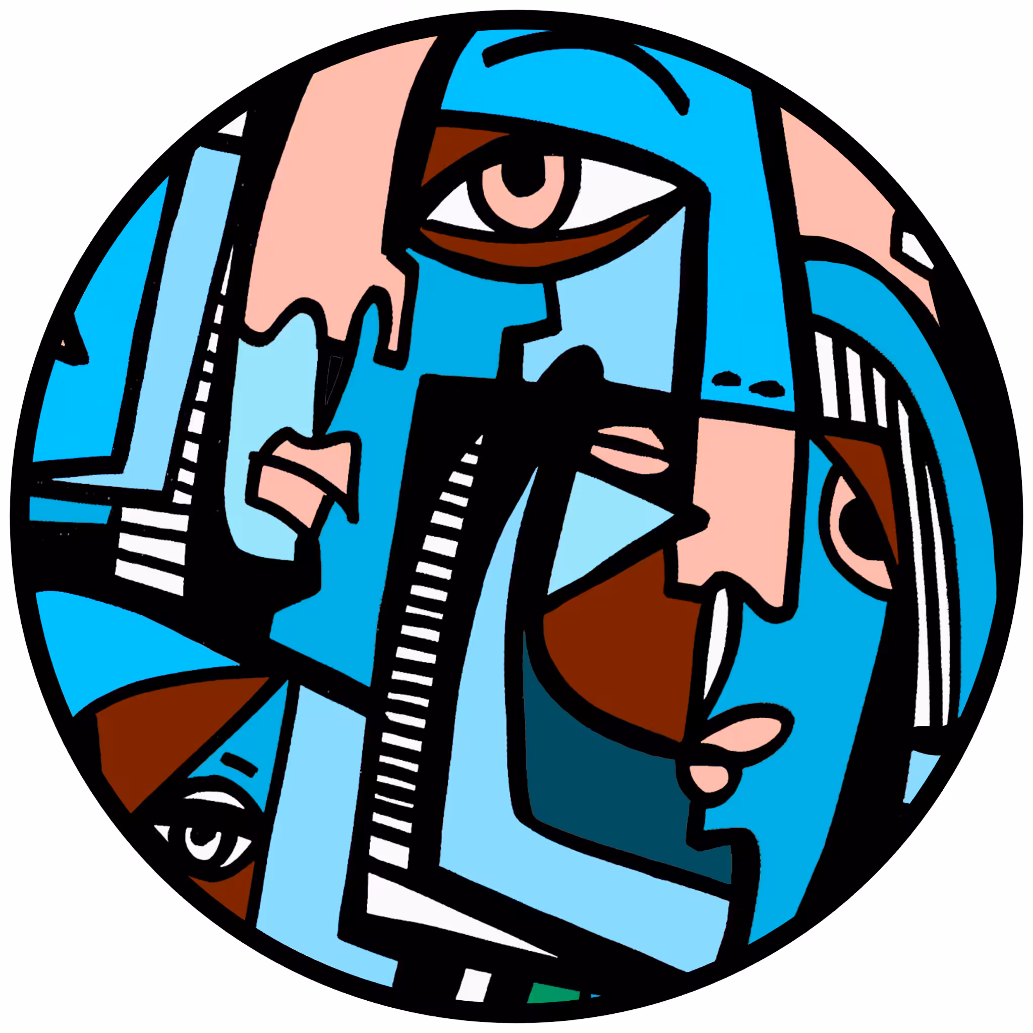 Cubist Circle 115
