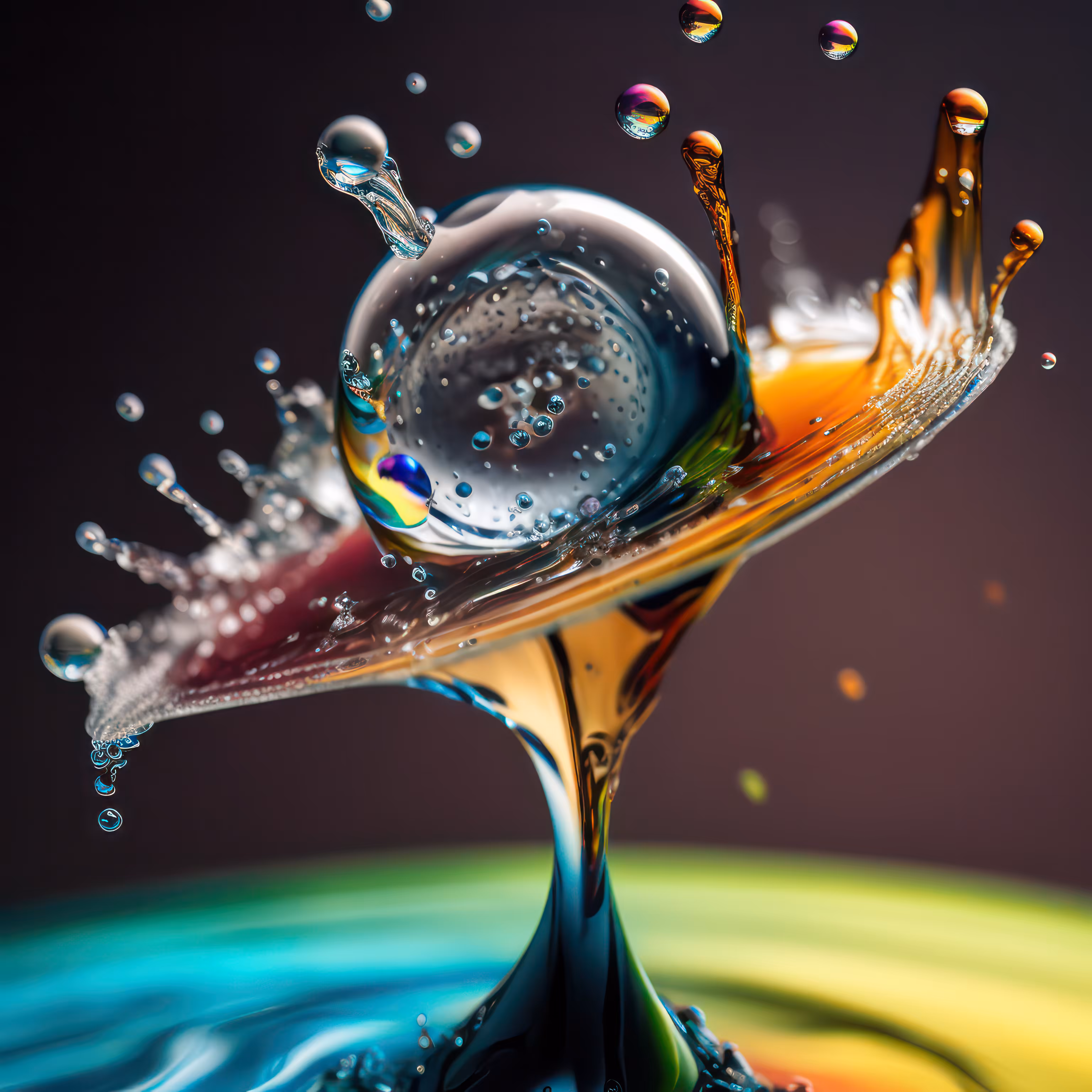 Vibrant Droplet Enigma