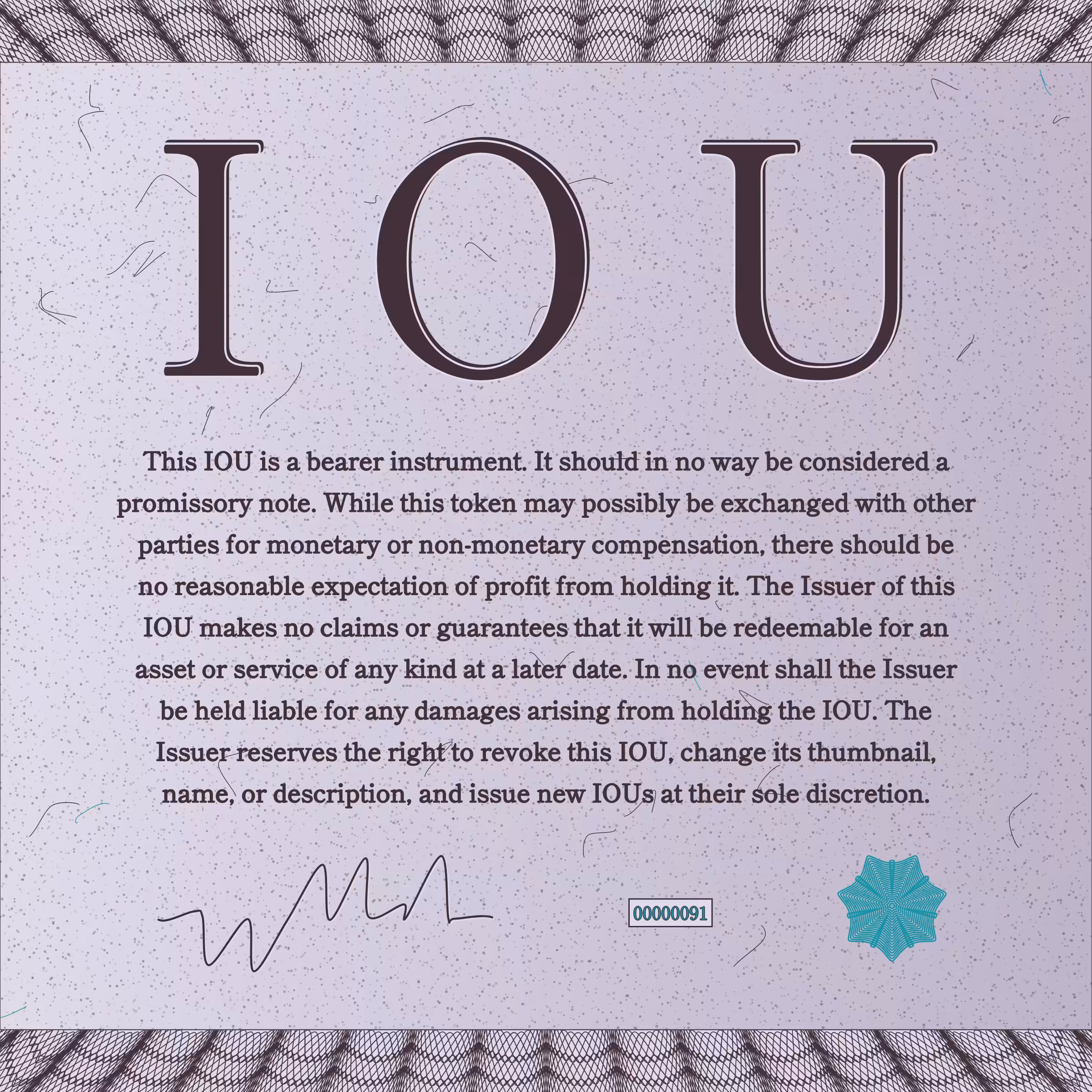 IOU #91
