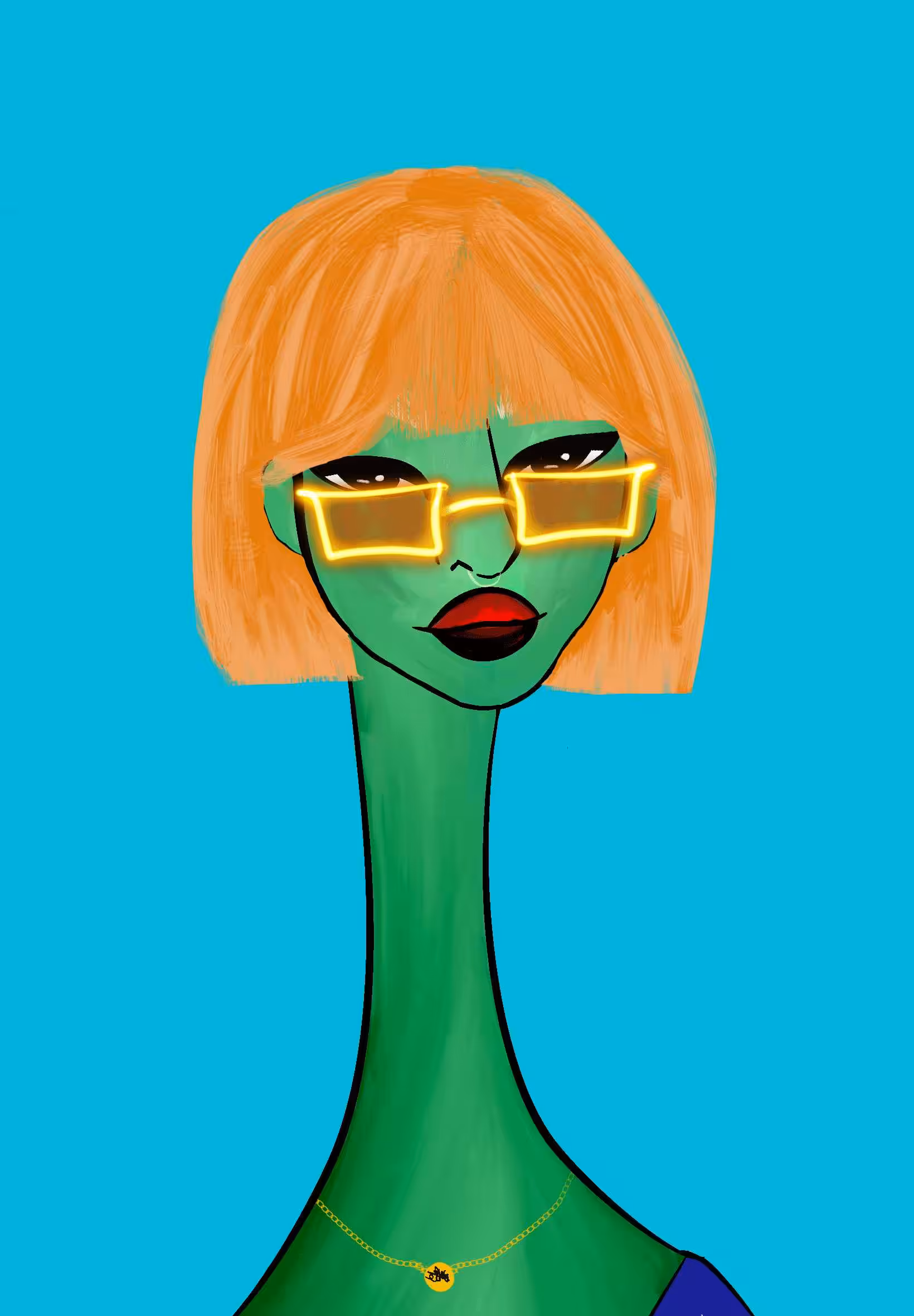 Long Neckie Ladies: Long Neckie Lady #103