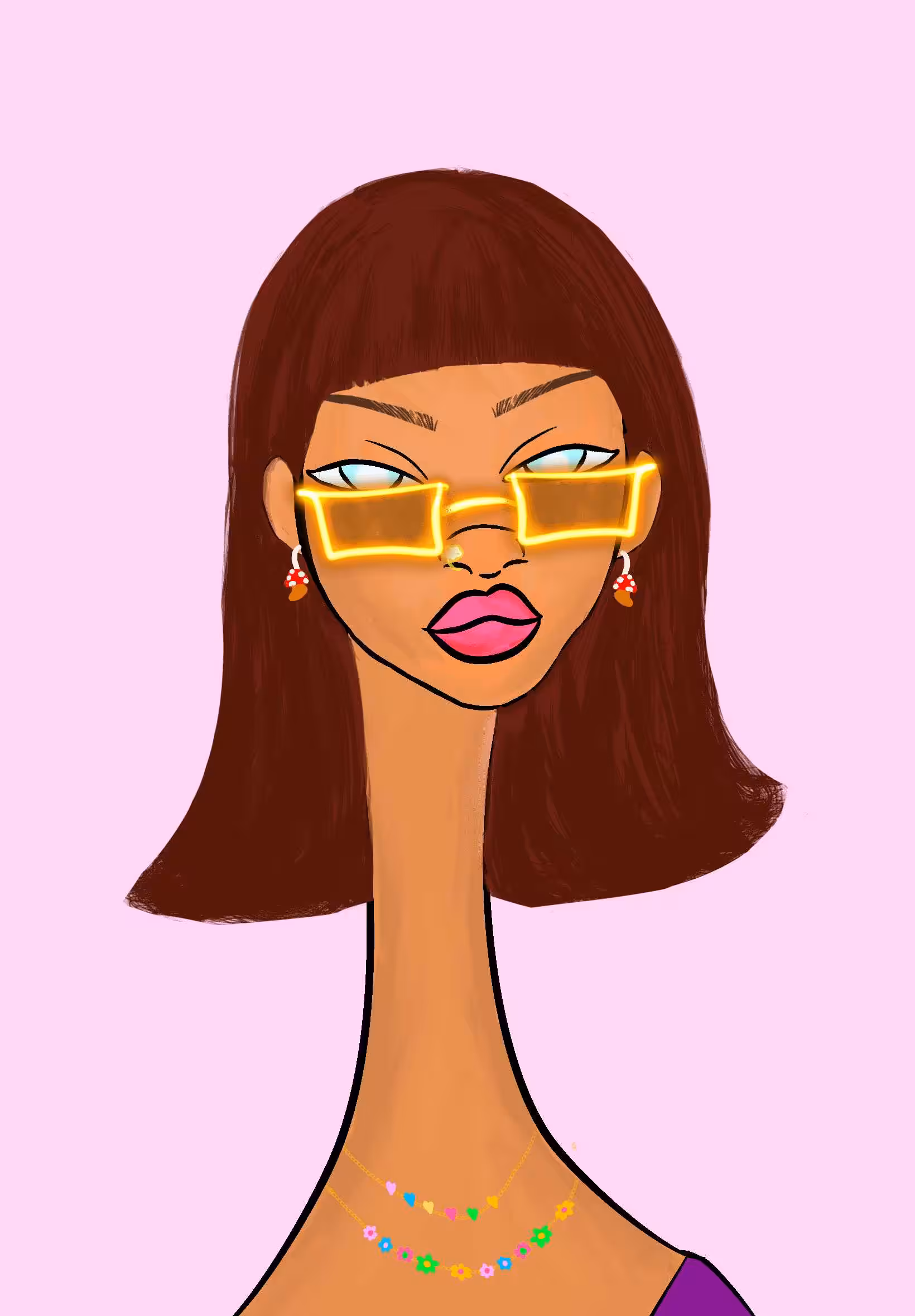 Long Neckie Lady #845