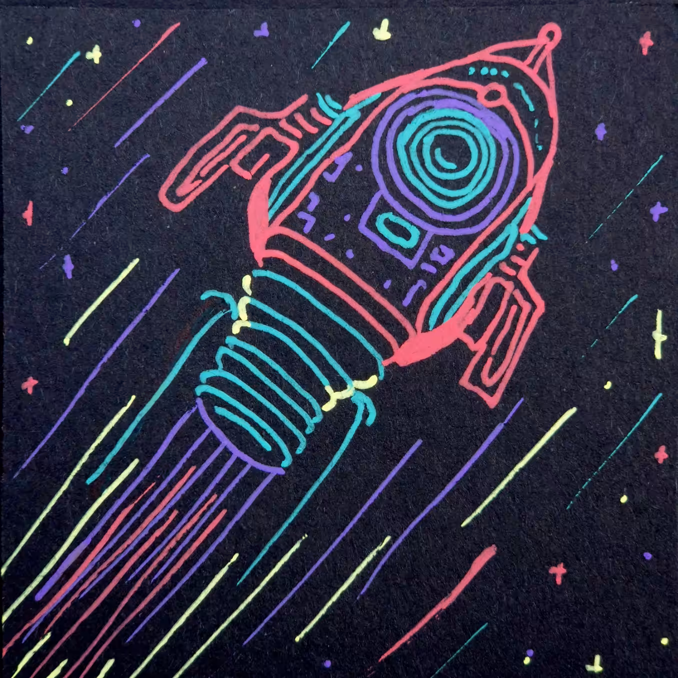 Morning cards: Rocket