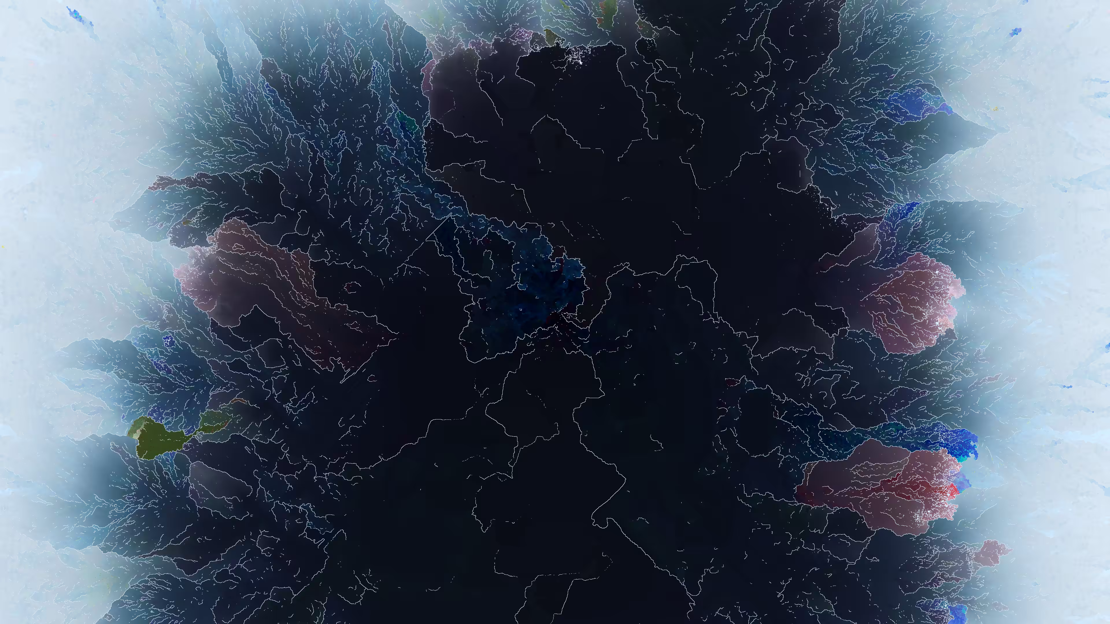 The way the water movement is drawn almost makes me anxious, all I can think of is the water crashing into the small town and destroying the houses oh so near it.