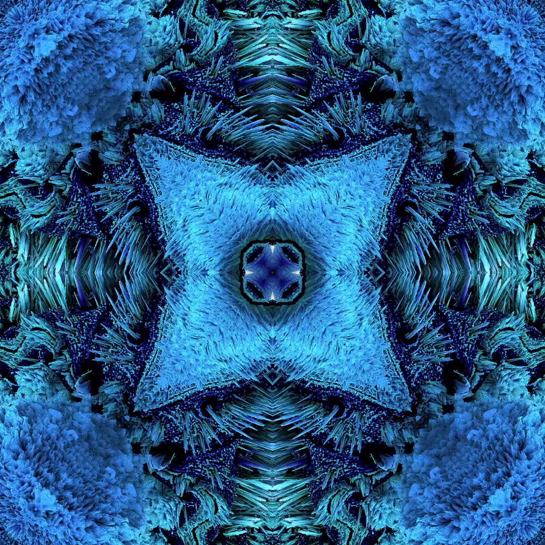 Fractallion on blue