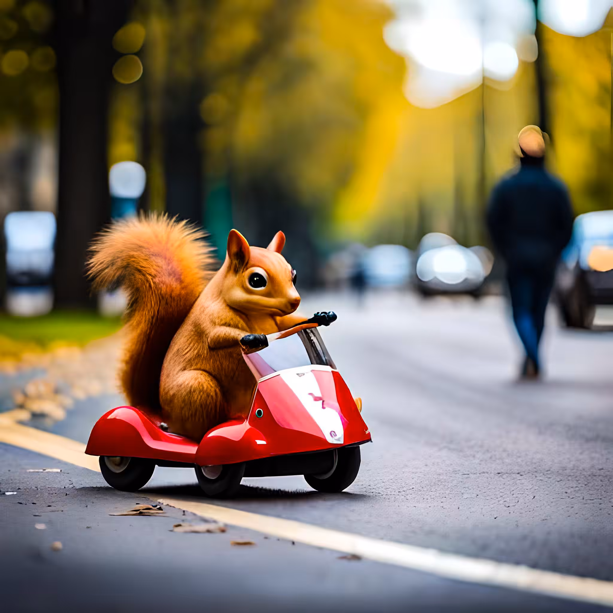 Street cruiser: squirrel's ride  