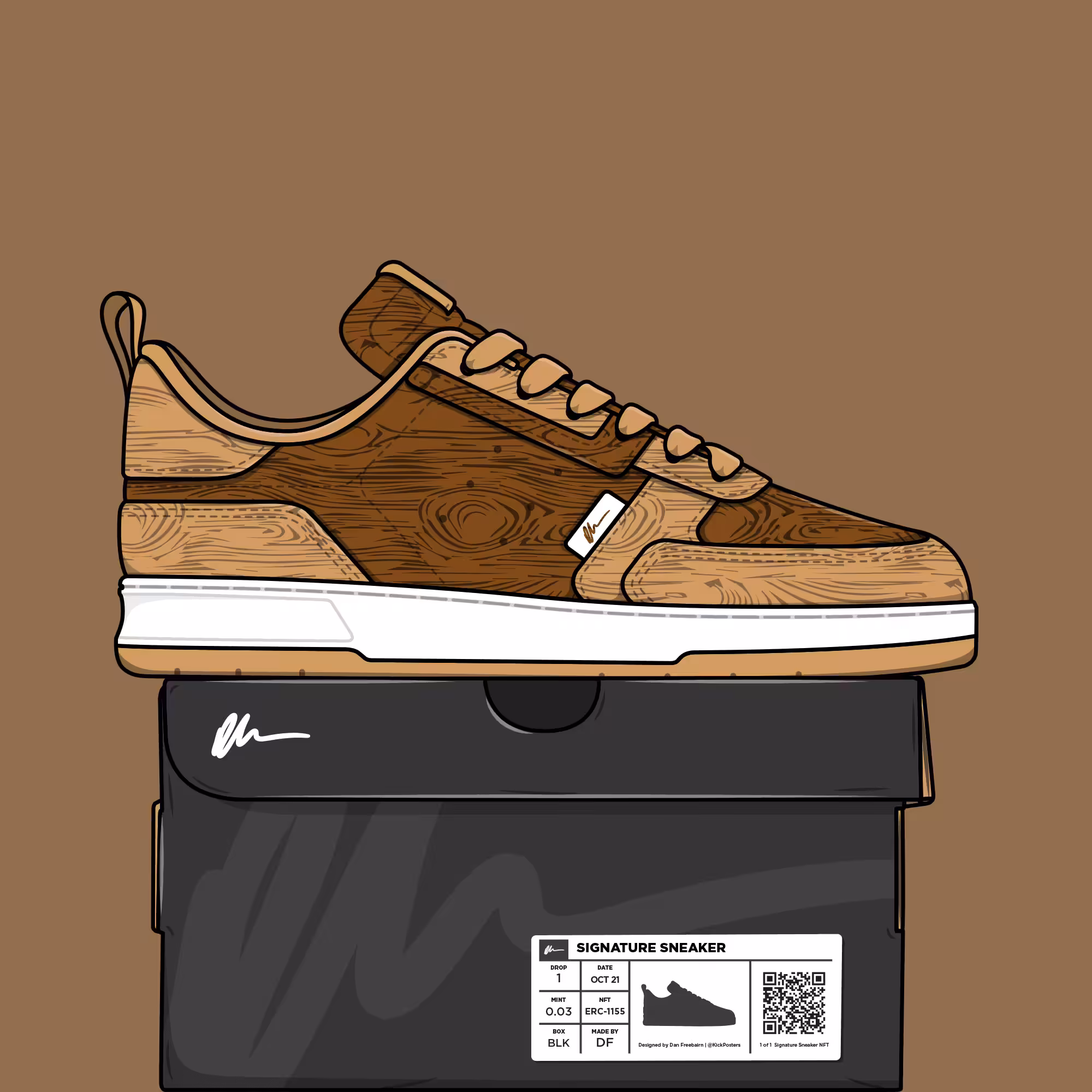 Signature Sneaker 'Wood' - #048