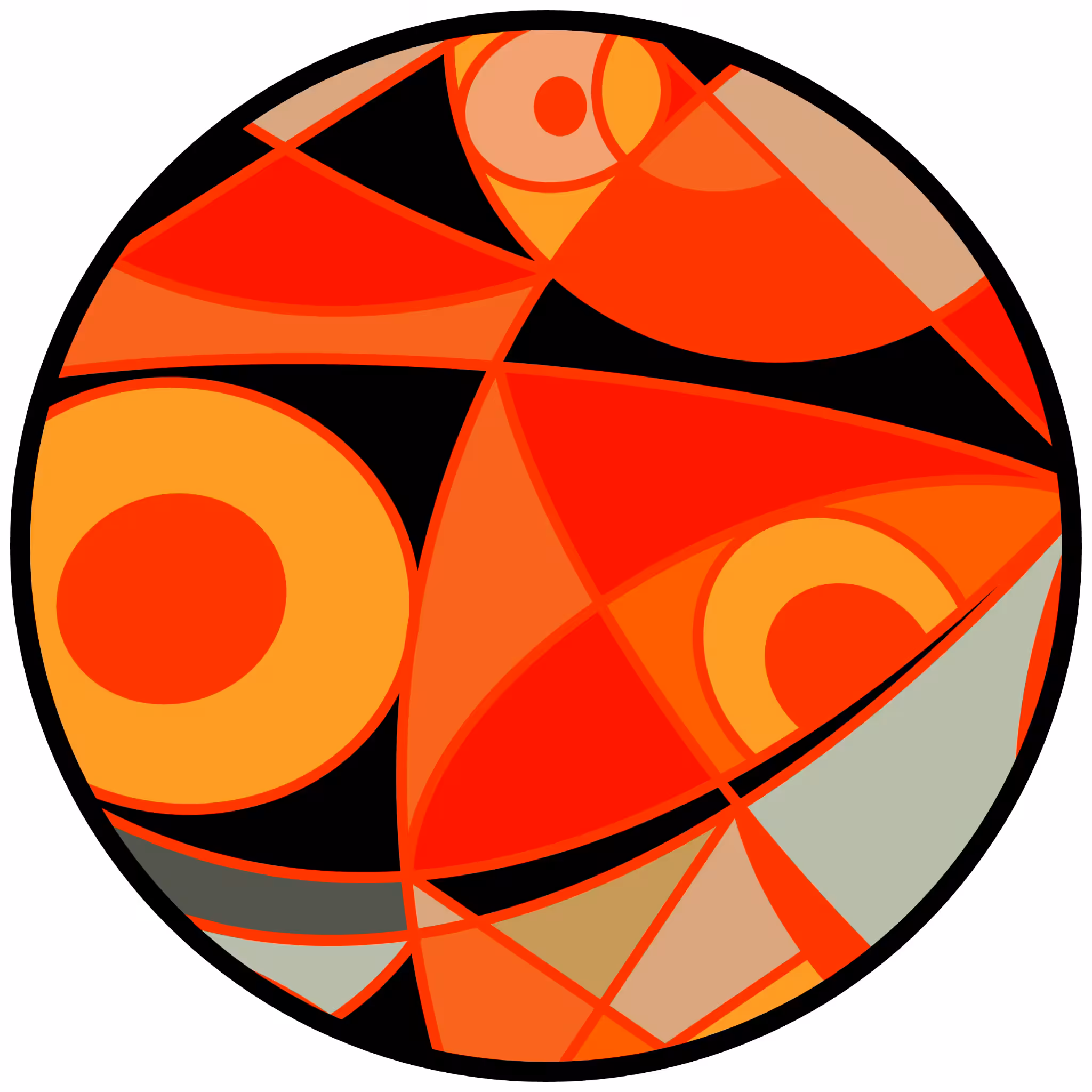 Cubist Circles: Cubist Circle 8