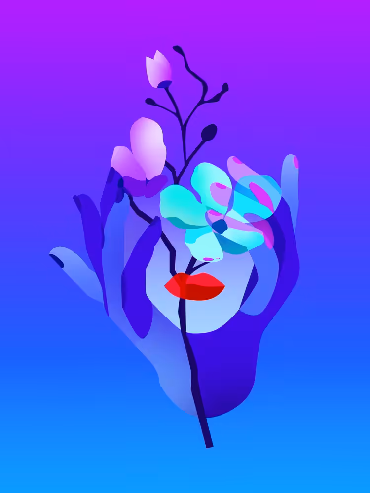 Hiding in the flowers