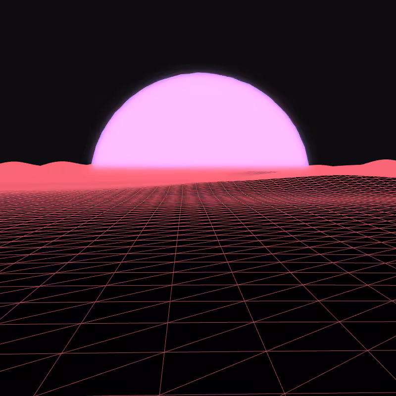 Generative Retrowave Field #79