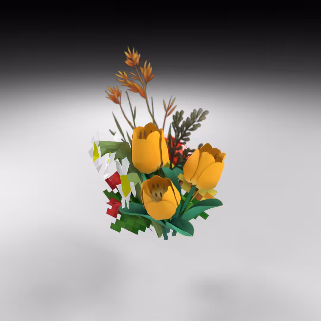 Hand-hacked Bouquet 41