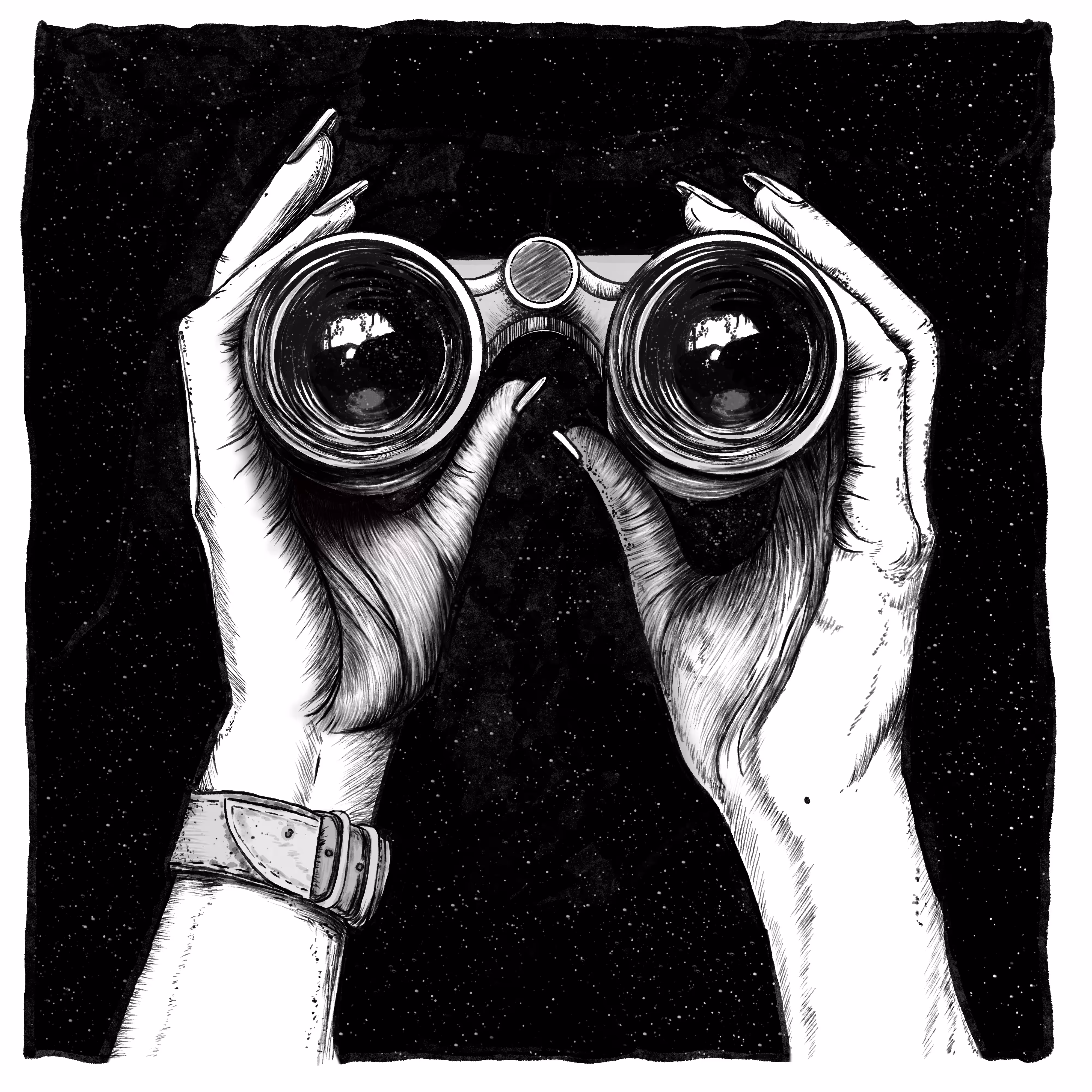 Inktober Santmarina : BINOCULARS 