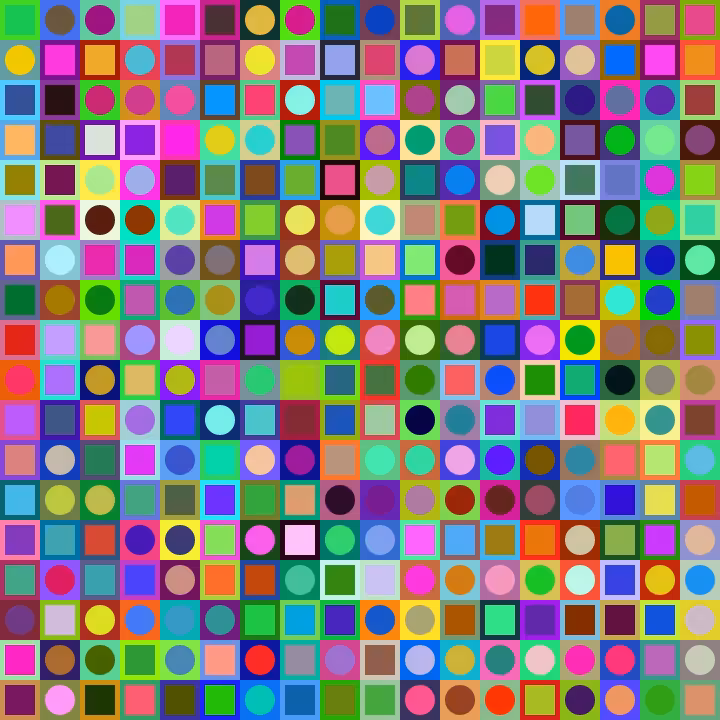Square Dot Composition #291