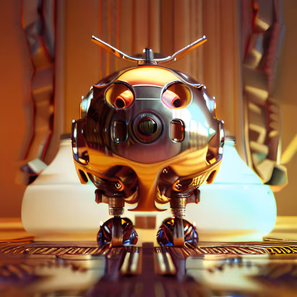 Golden Robotic Apples #69