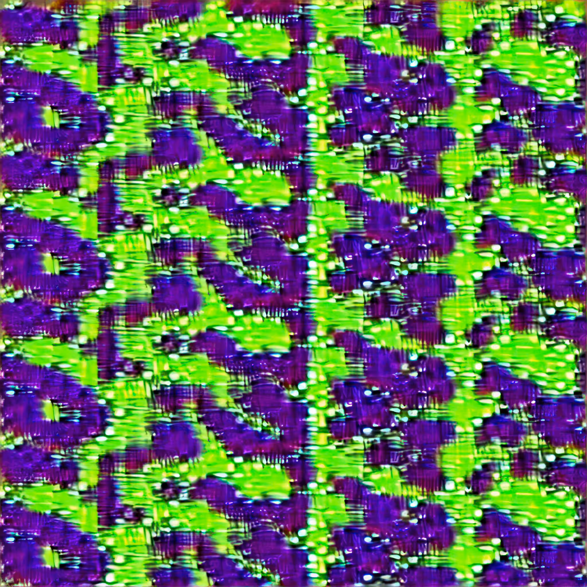 Q-Stable: A Seam Pattern With a Green and Red Background (QS 14)
