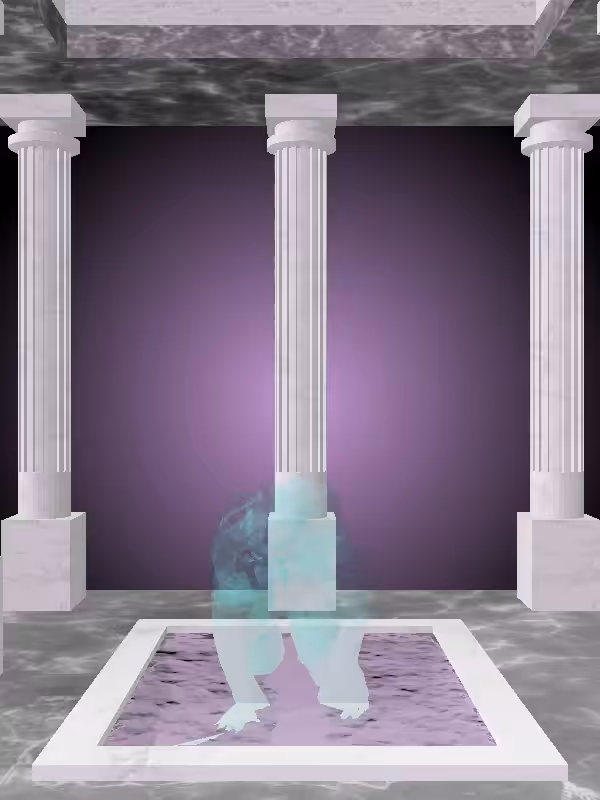 HeavenComputer: The Fading Crawling Minty Green Woman #6022