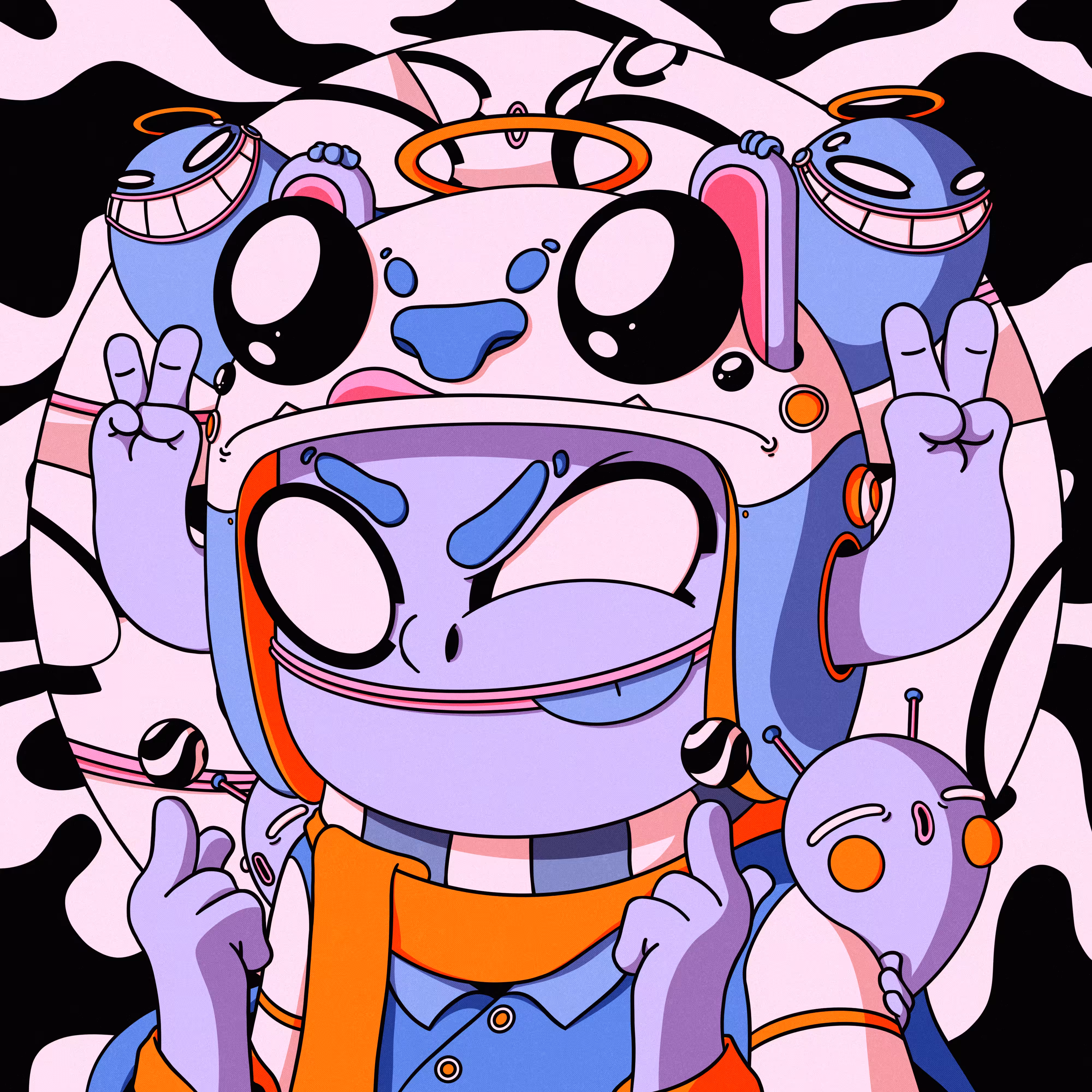 owangeboy and frens #68 - multiverse traveler by Kevin Varian