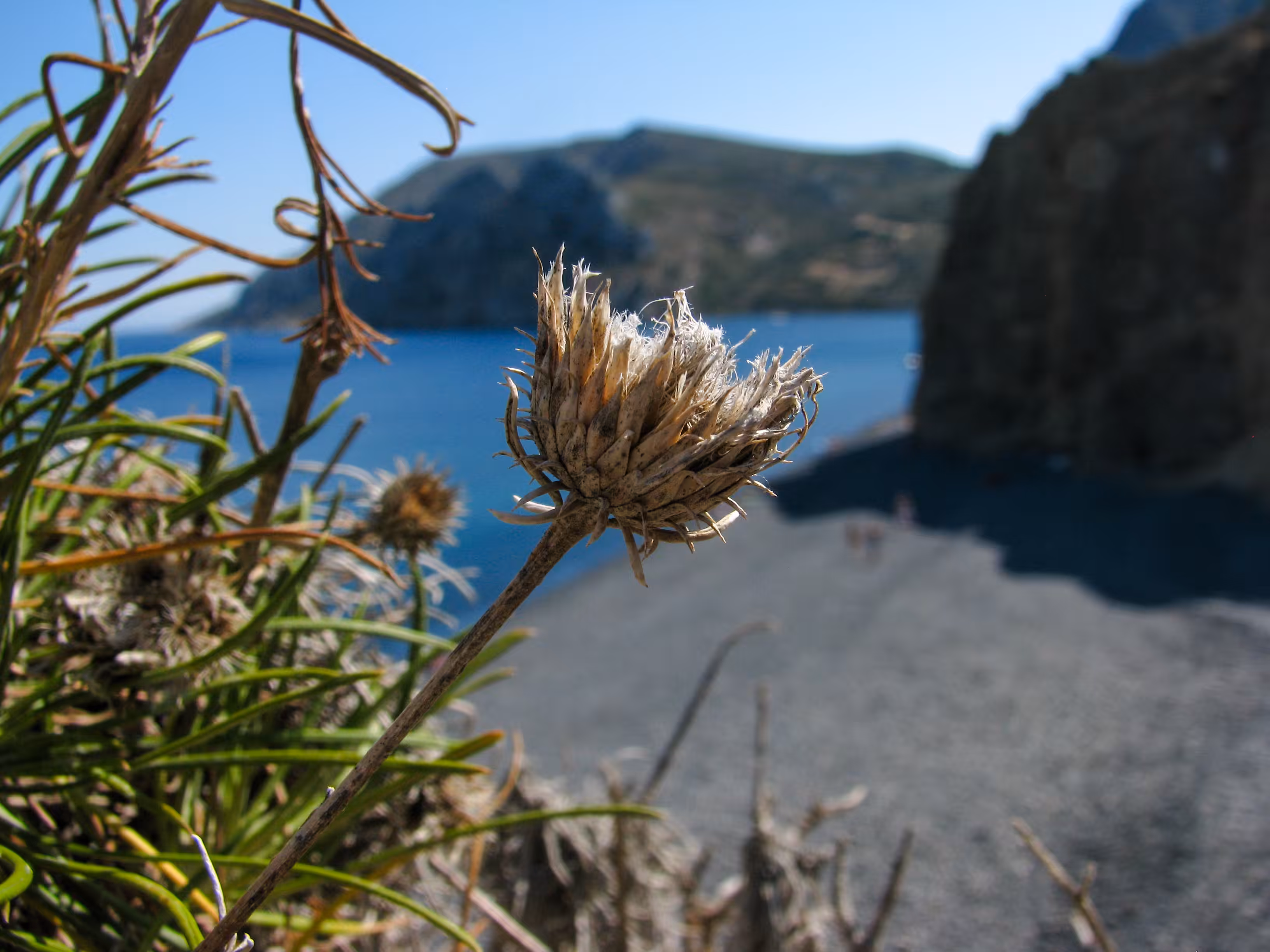 volcanic rock beach chios