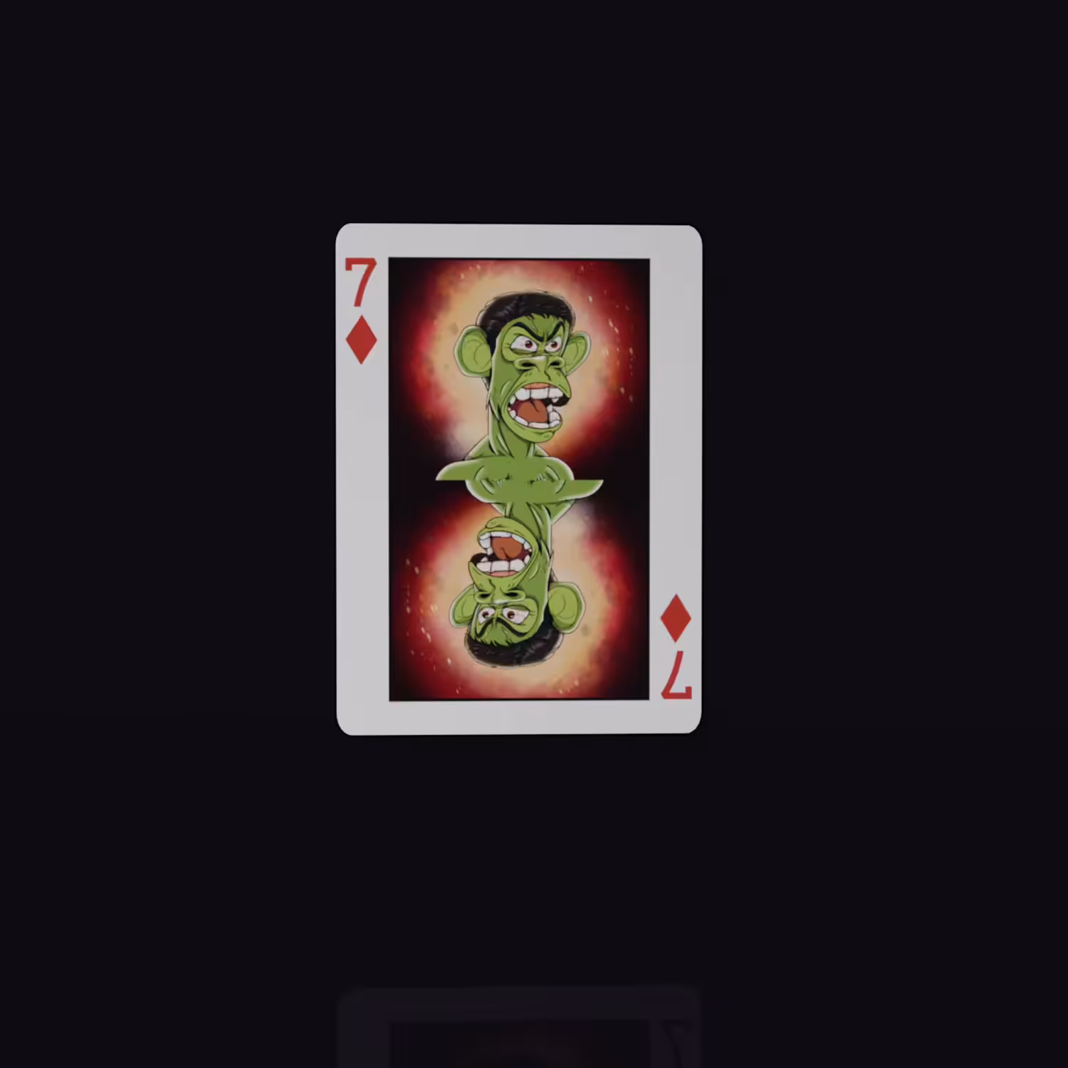 Bored Ape Not Cards: 7 of Diamonds