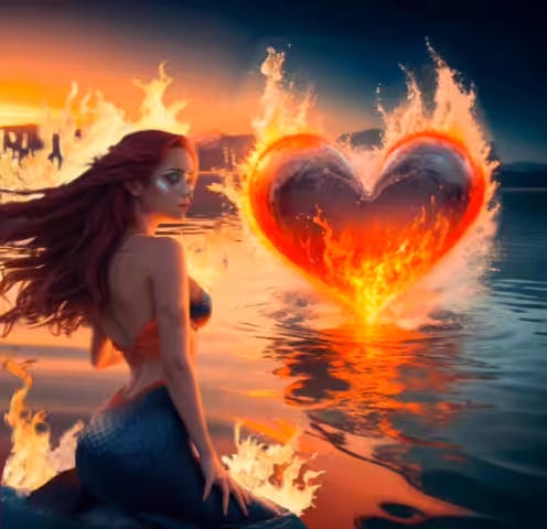 Serafina: Mermaid & fiery heart