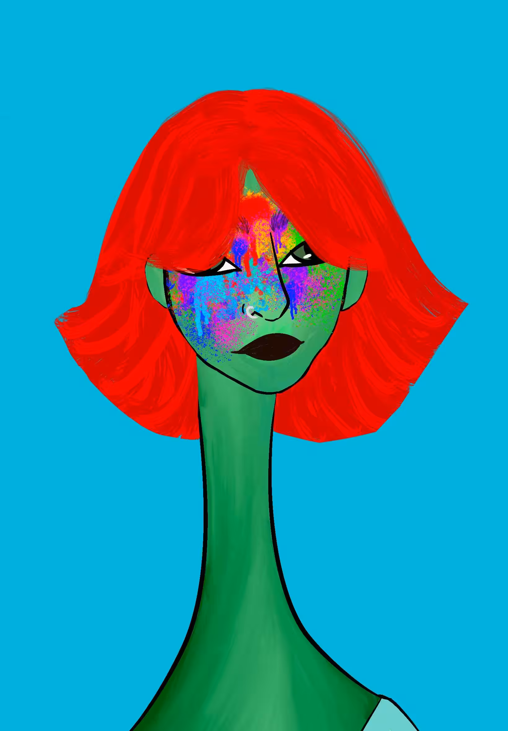 Long Neckie Lady #3065
