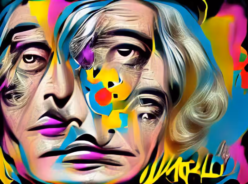 Abraham's First Works: Warhol Dali Remix