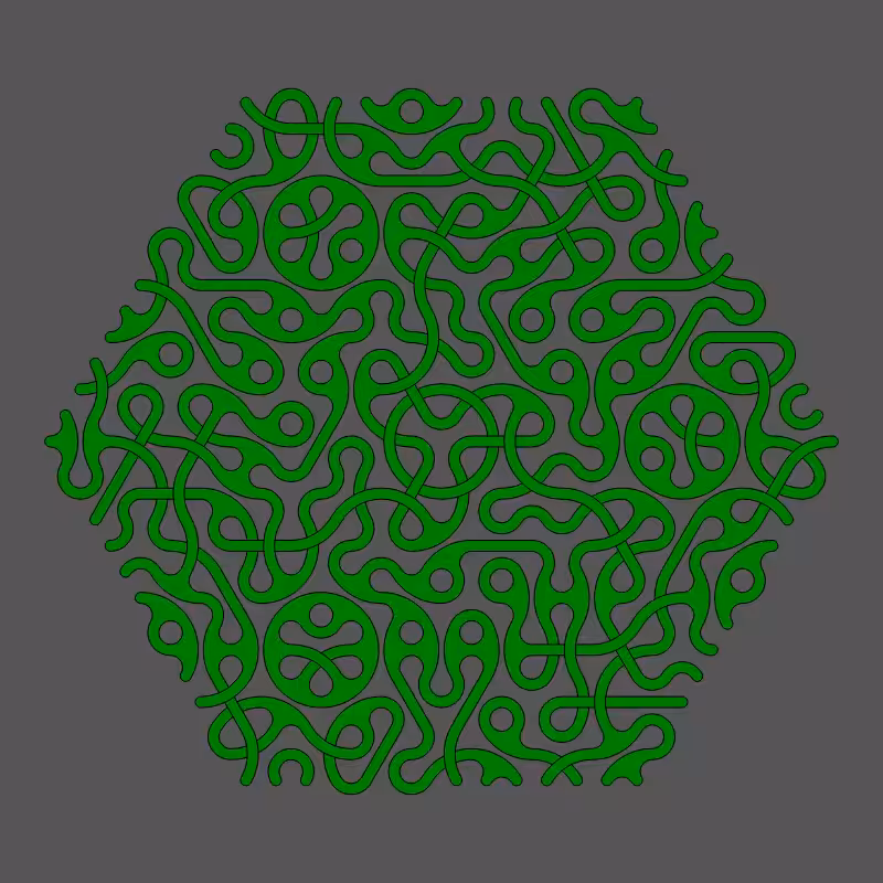Threefold Symmetry - Dark Variations #262