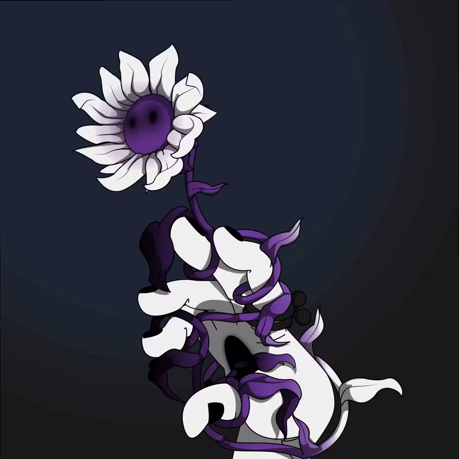 Floral handcuffs white