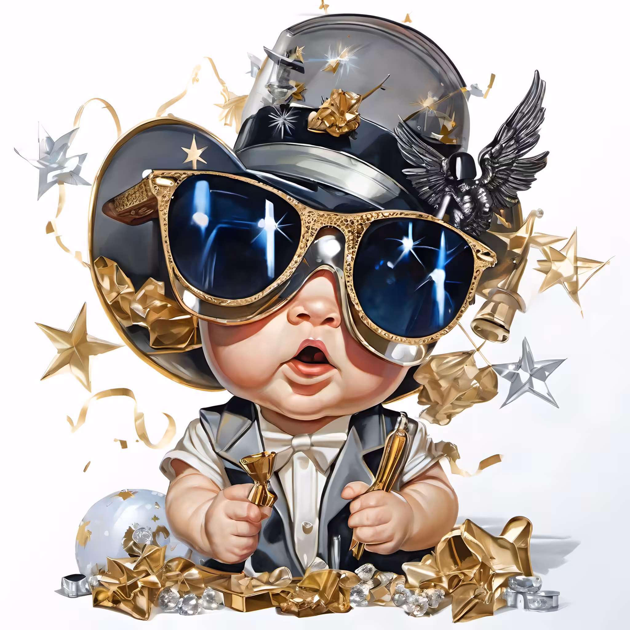 X-Ray Baby New Year (Leyendecker) #10