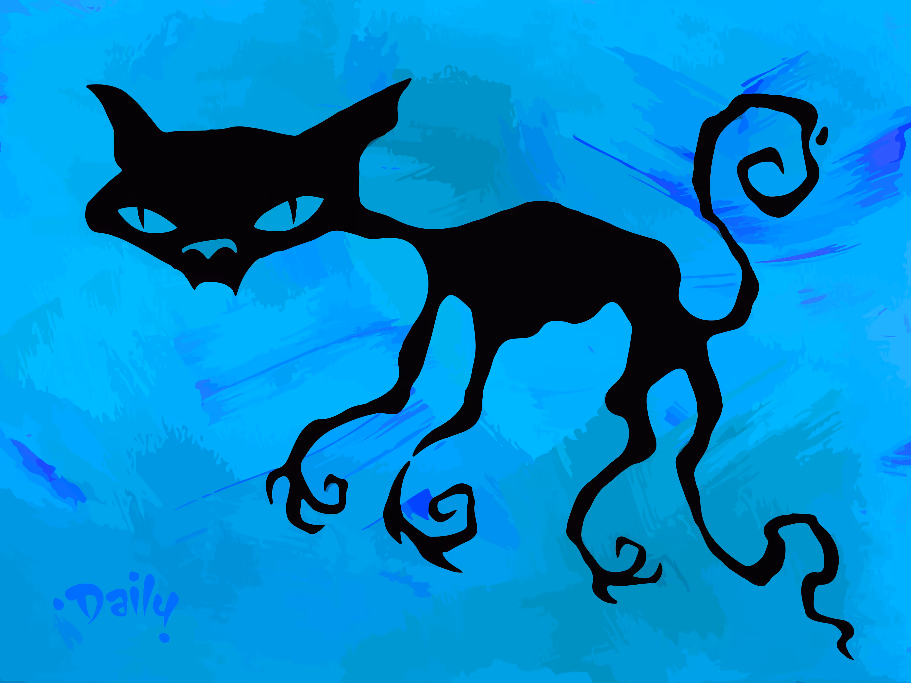 Ghost Kitty (blue)