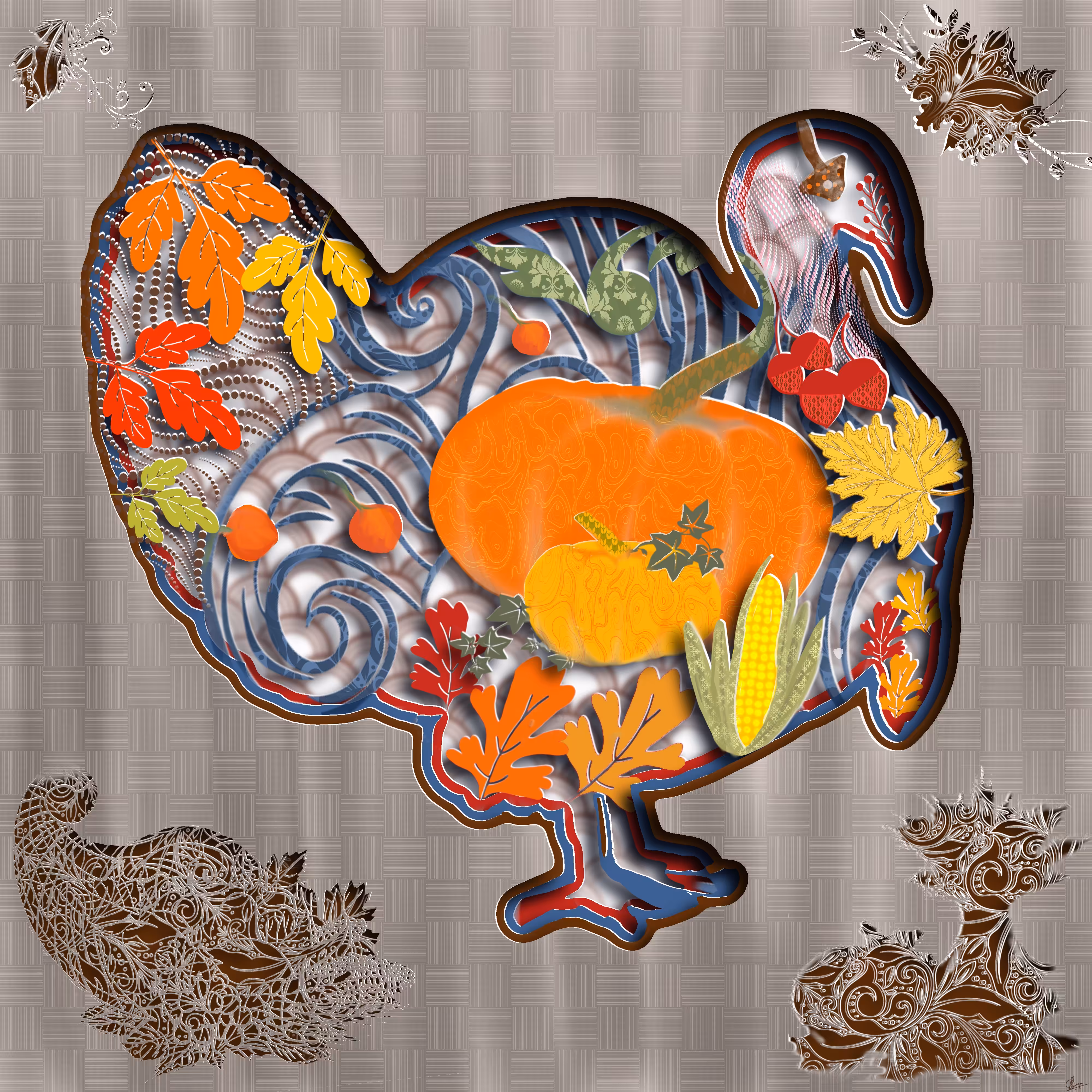 Papercraft Turkey