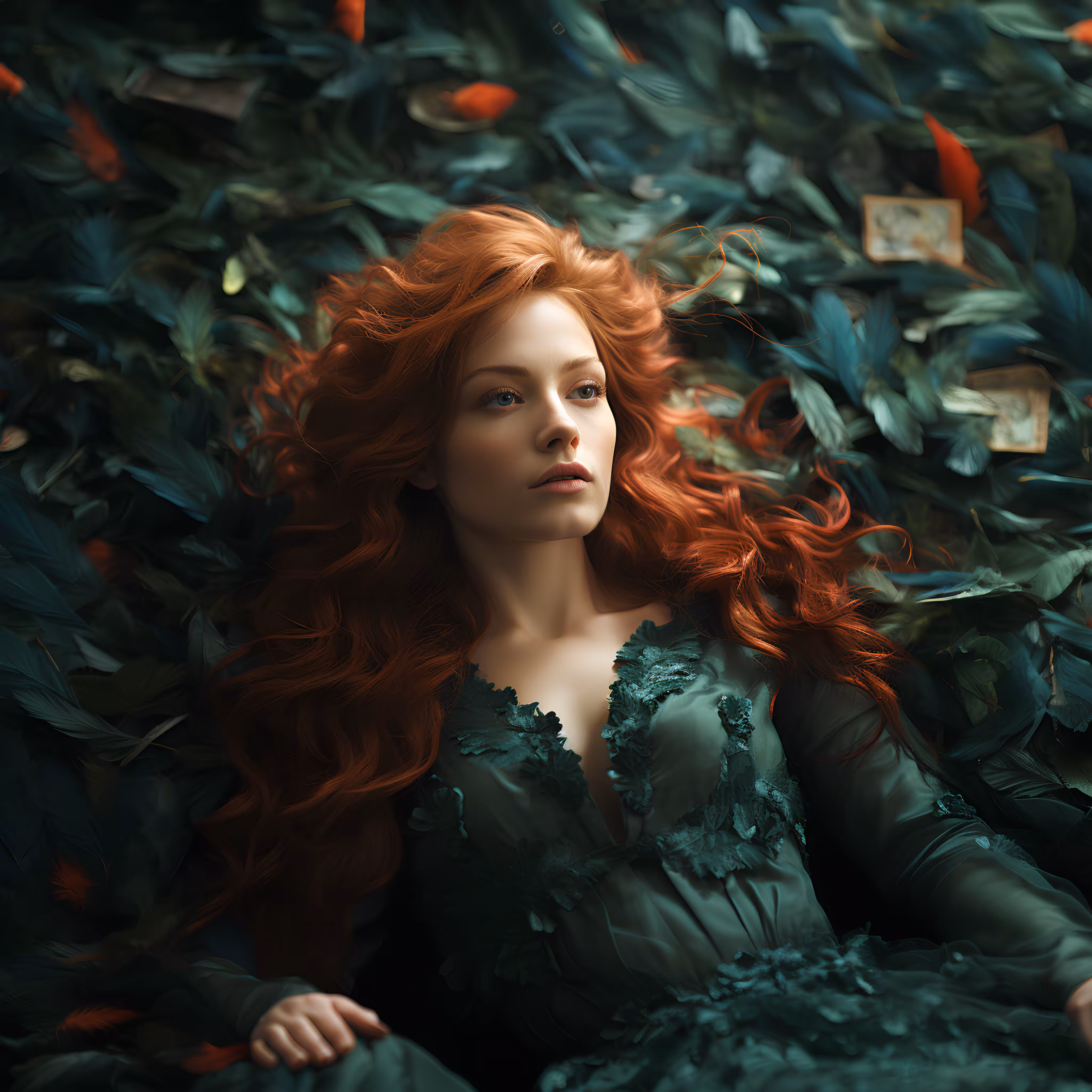 Ginger in Feathers